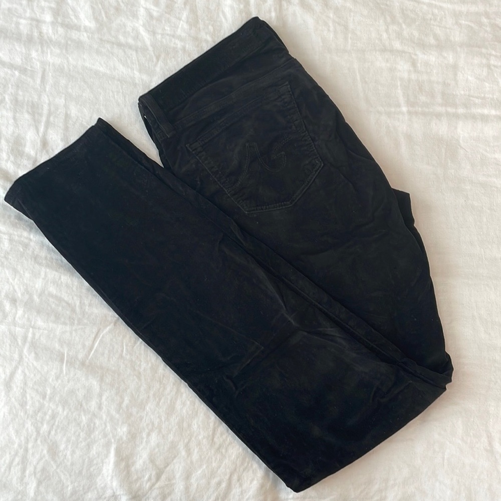 Adriano Goldschmied Black Velvet Skinny Jeans. 28/R